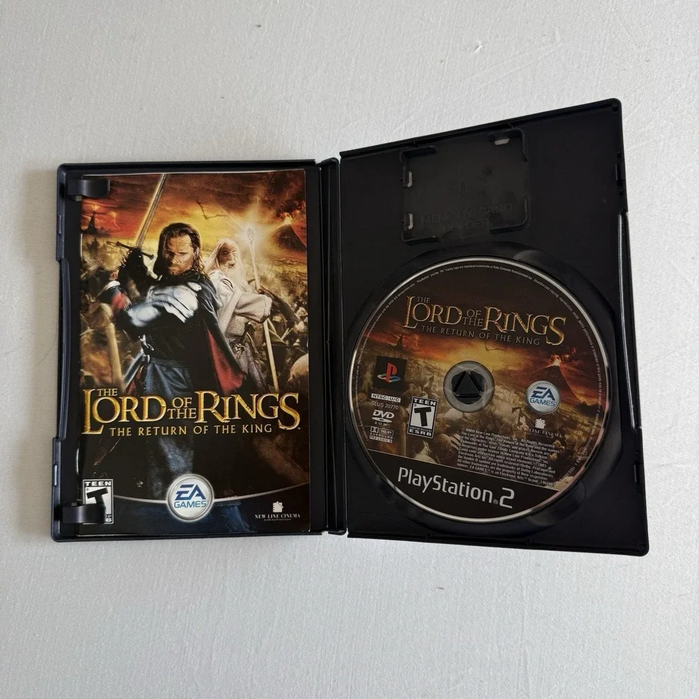 Lord of the Rings Return of the King Sony Playstation 2 PS2 2003 CIB Video Game